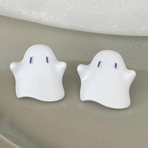 🔥2/$20 Ghost Earrings S925 Silver Pin - Picture 4 of 6